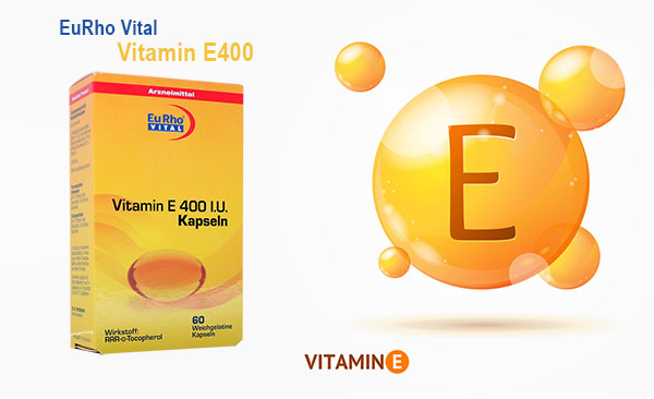 کپسول ویتامین E400 یورو ویتال آلمان در داروخانه آنلاین دارو کالا